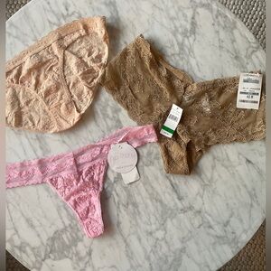 NWT Trio of panties- Natori/On Gossamer/Hanky Panky